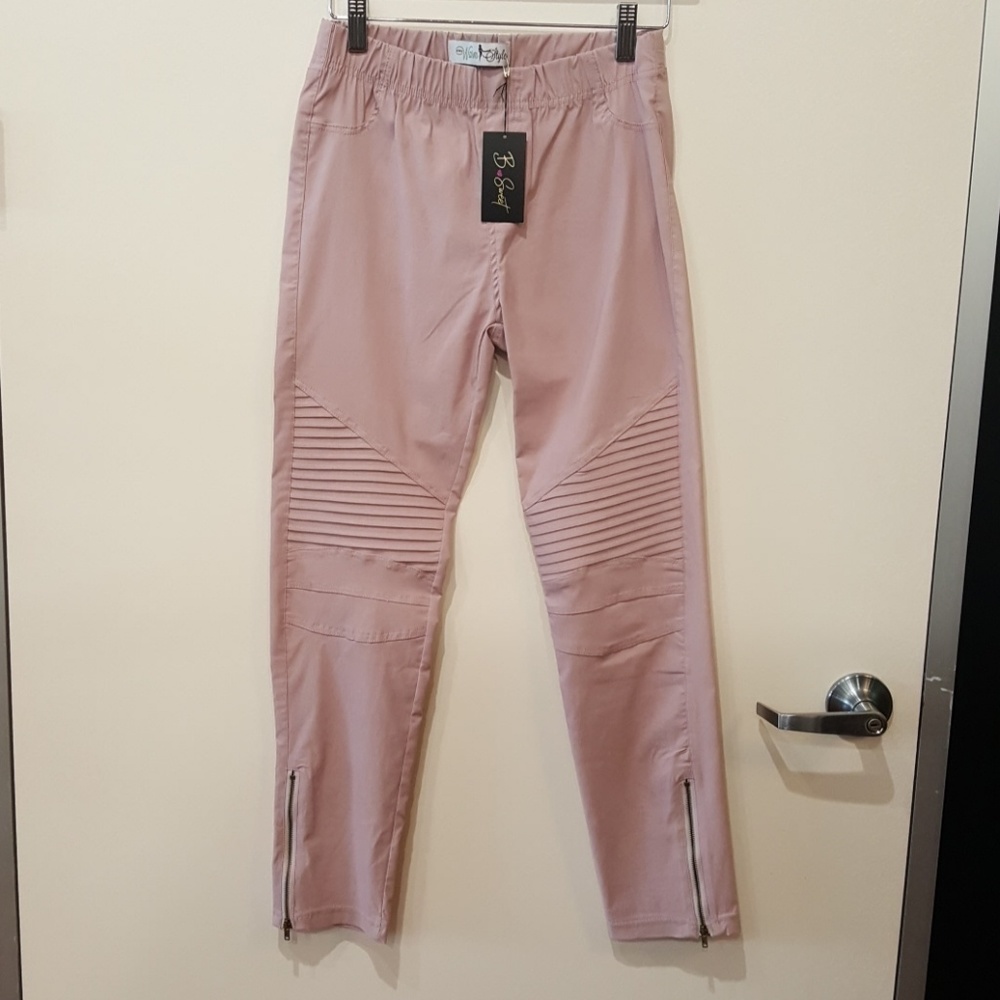 Pull on moto pants